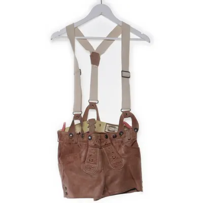 Pantalon en cuir traditionnel (Marron) de Alpin de Luxe Cuir