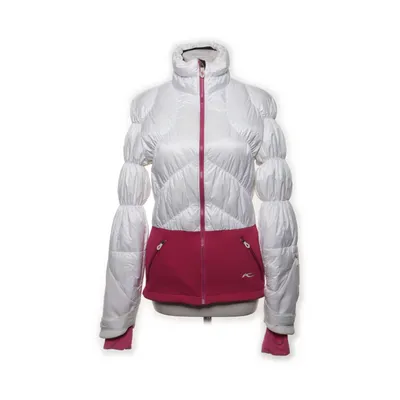 Ski jacket (White, Pink) from Kjus Down, Elastane, Feather, Polyamide, Polyester