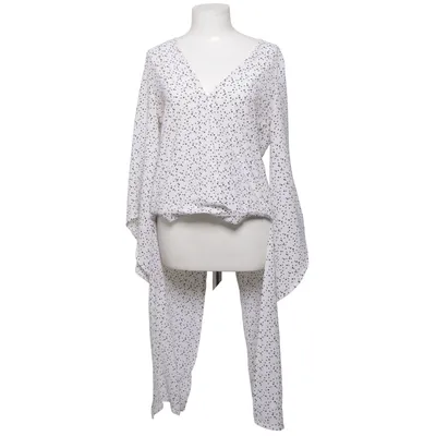 Wikkelblouse (Wit, Zwart) van Parallel Lines Polyester