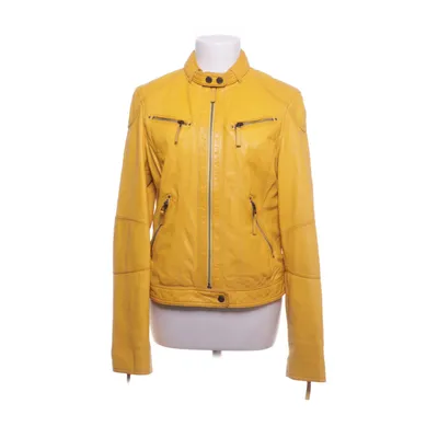 Leather jacket (Yellow) from Oakwood Cotton, Polyester, Leather