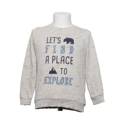 Sweatshirt (Grijs, Wit) van Lupilu Katoen, Polyester
