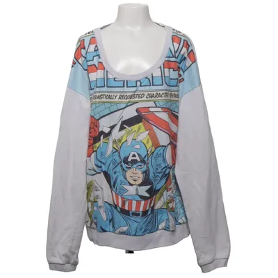 Sweatshirt (White, Multicolored) from Marvel Comics Cotton, Polyester