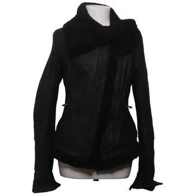 Shearlingjacka (Svart) från Camouflage Couture Skinn, Polyester