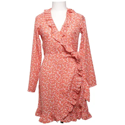 Wrap dress (Red, White) from Ally Bell Polyester
