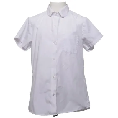 Kortärmad skjorta (Vit) från Next School Bomull, Polyester