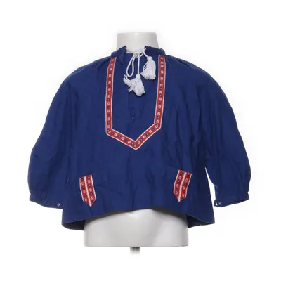 Blouse (Blauw, Rood, Wit) van Trube Katoen