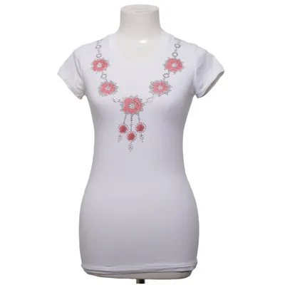 T-shirt (Wit, Rood) van Denny Rose