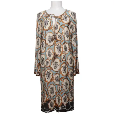 Dress (Blue, Brown, Multicolored) from Ana Alcazar Elastane, Polyester, Viscose