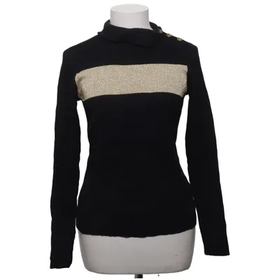 Turtleneck (Black, Gold) from Lauren Ralph Lauren Cotton, Metallic fiber, Polyester