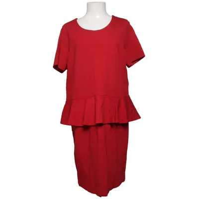 Jurk (Rood) van Geena Elastaan, Polyamide, Viscose