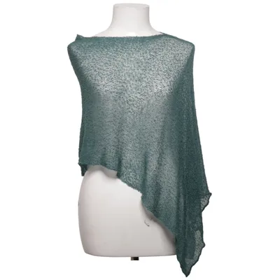 Poncho (Grön) från Ulla Jacobsson Kläder Akryl, Polyamid