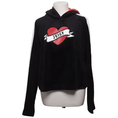 Huvtröja (Svart, Vit) från Juicy Couture Bomull, Polyester