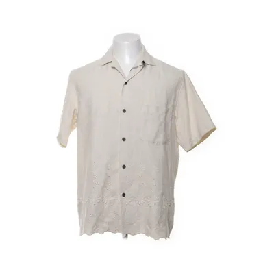 Chemise à manches courtes (Beige) de Portuguese Flannel Coton, Lin, Polyester, Viscose
