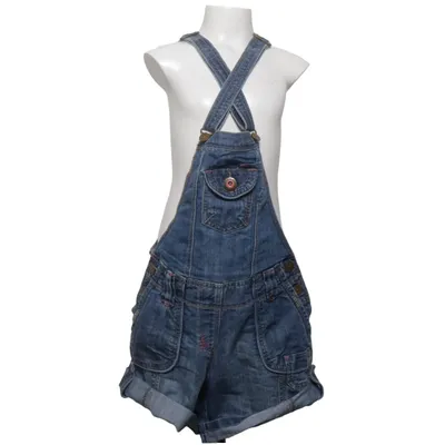 Hängselshorts (Blå) från Love Denim Bomull, Polyester