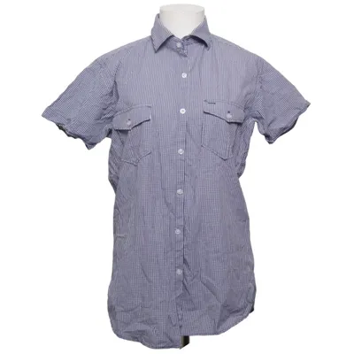 Chemise à manches courtes (Bleu, Blanc) de Batistini Coton