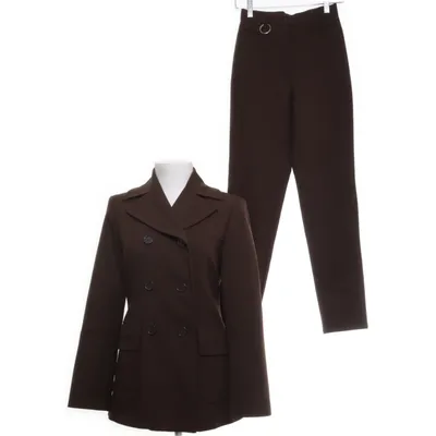 Suit (Brown) from United Colors of Benetton Polyester, Viscose