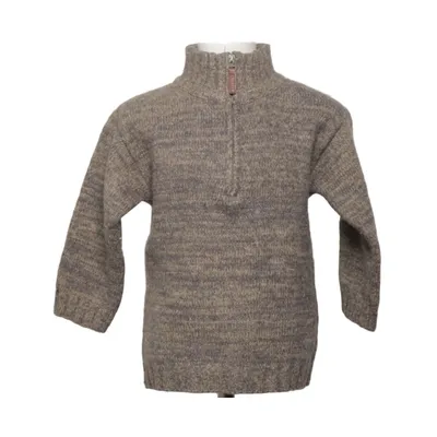 Pull-over (Gris, Beige) de Rikiki Acrylique, Élasthane, Polyester