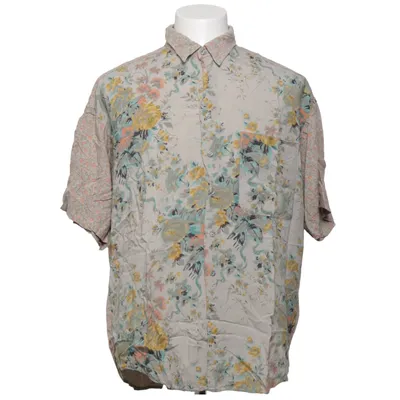 Short sleeve shirt (Beige, Multicolored) from Robert Le Cam Viscose