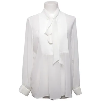 Sløjfebluse (Hvid) fra Zara Woman Polyester