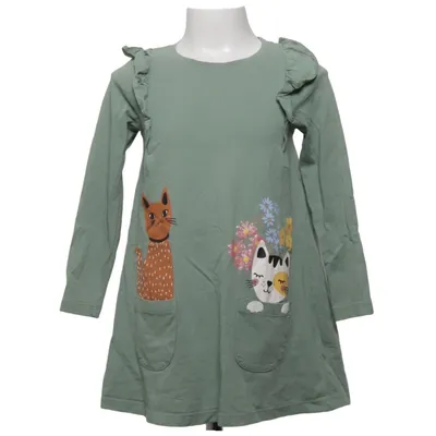 Jurk (Groen, Meerkleurig) van Lindex Kids Katoen
