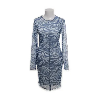Jurk (Blauw, Wit) van Frakment Elastaan, Polyester, Leer