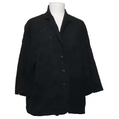 Blazer (Schwarz) von Lebek Collection Baumwolle