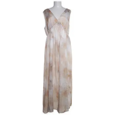 Maxi jurk (Beige, Wit) van H&M