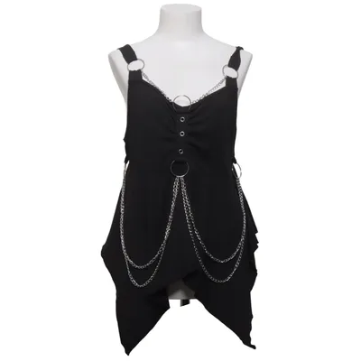 Top (Zwart) van Shein Curve Elastaan, Polyester