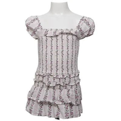 Dress (White, Pink, Multicolored) from Gymboree Cotton, Elastane, Polyester