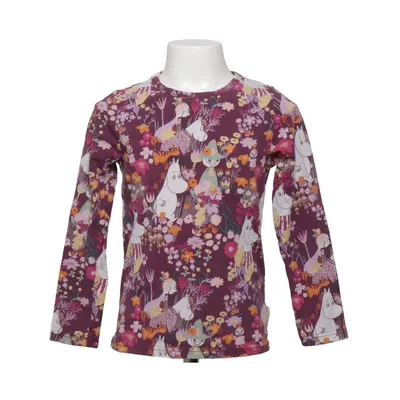 Lange mouwen shirt (Lila, Meerkleurig) van Moomin by Martinex Elastaan, Organisch katoen