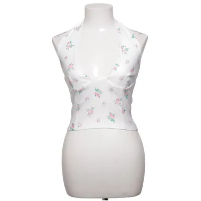 Halter neck top (White, Pink, Green) from Boohoo Elastane, Polyester