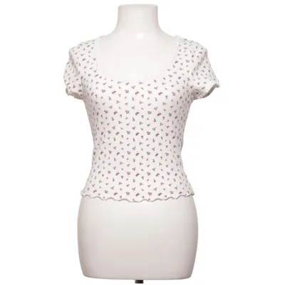 Top (Weiß, Mehrfarbig) von Divided by H&M Baumwolle, Polyester, Elasthan