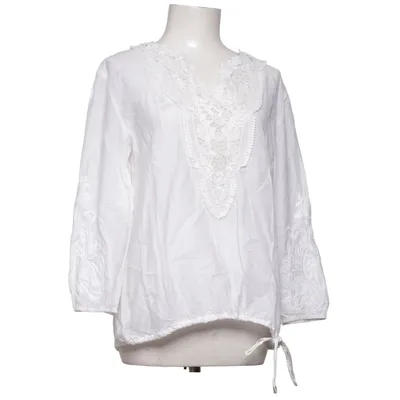 Blouse (Wit) van Nolita Katoen, Zijde