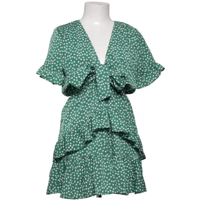 Dress (Green, White) from Holly Polyester, Viscose
