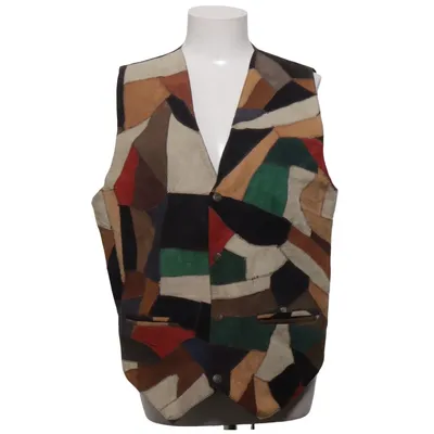 Leather vest (Brown, Green, Red, Multicolored) Leather