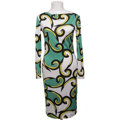 Jurk (Groen, Geel, Zwart, Wit) van Diane von Furstenberg Zijde