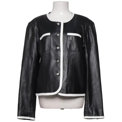 Läderjacka (Svart, Vit) från Tara Skinn, Polyester
