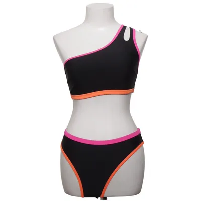 Bikini (Noir, Rose, Orange) de Cupshe Élasthane, Polyamide, Polyester