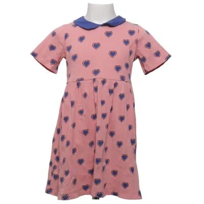 Jurk (Roze, Blauw) van Mini Rodini Katoen, Elastaan