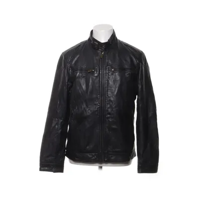 Læderjakke (Sort) fra Massimo Dutti