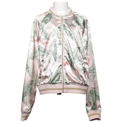 Bomberjack (Roze, Meerkleurig) van Karolina Kijak x H&M Polyester, Elastaan