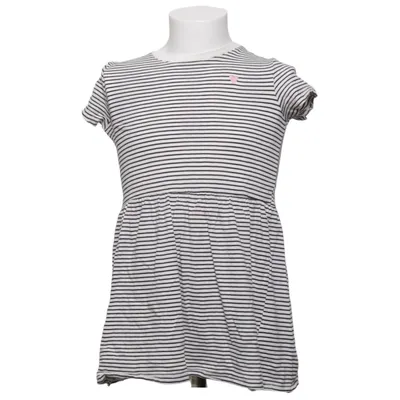 Kjole (Hvid, Sort) fra H&M Basic Bomuld