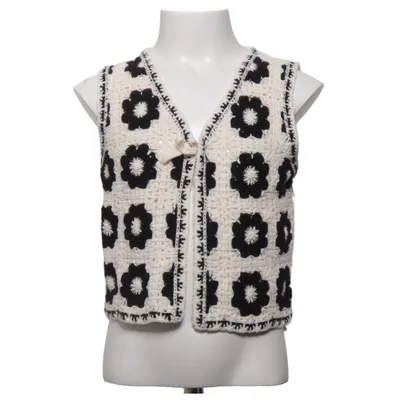 Gilet (Noir, Blanc) de Zara Coton, Polyester