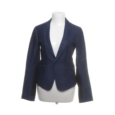 Blazer (Blauw) van Raw Katoen, Elastaan, Polyester