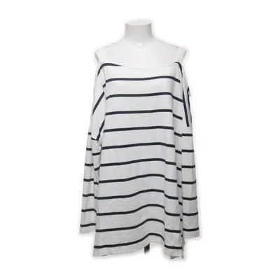 Långärmad t-shirt (Vit, Svart) från Ulla Popken Bomull, Polyester, Viskos