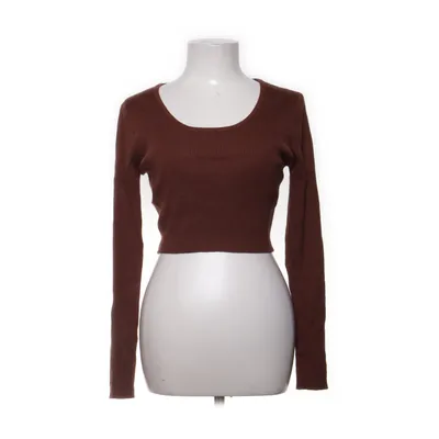 Crop top (Brown) from Moocci Nylon, Viscose
