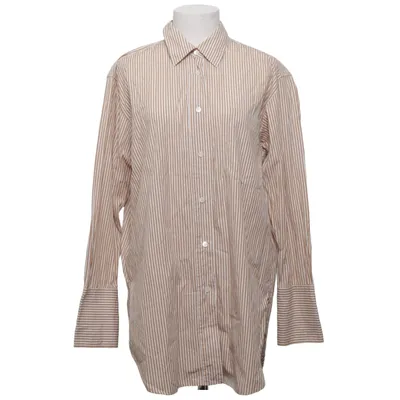 Shirt (Beige, White) from Arket Cotton