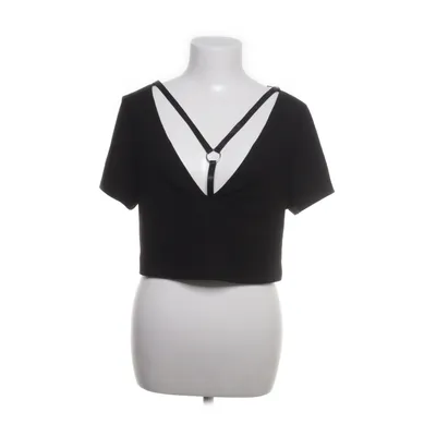 Crop top (Svart) från Romwe Elastan, Polyester, Viskos