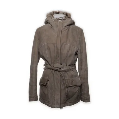 Leather jacket (Beige) from Petroff Acrylic, Leather, Polyester