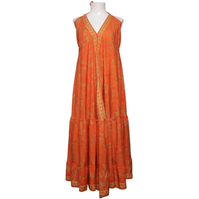 Halterneck dress (Orange) Silk